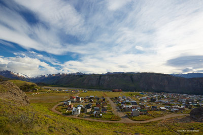a view over some parts of El Chalten 