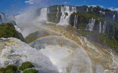 view of the falls from the Brazilian side