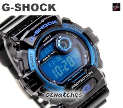 CASIO G-SHOCK NEW FRONT BUTTON DESIGN G-8900 G-8900A-1 SUPER LED STOCK RESISTANT