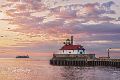 95.12 - Duluth:  Lighthouse With Sunrise Clouds CSF_4684.jpg