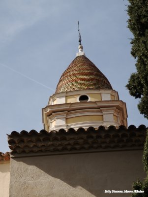 Toren van de kerk van La Turbie