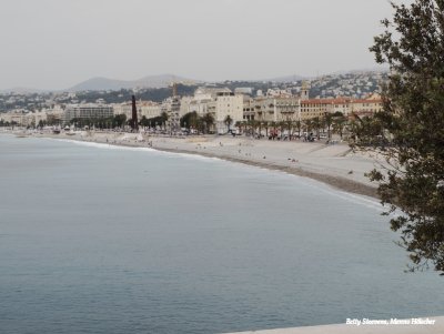 De kustlijn van Nice