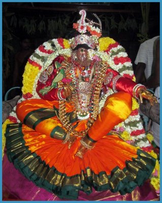 Thirupputkuzhi Sri Vijayaragavaswamy Brahmothsavam - Day5 Morning - Pallakku - Nachiyar Thirukolam