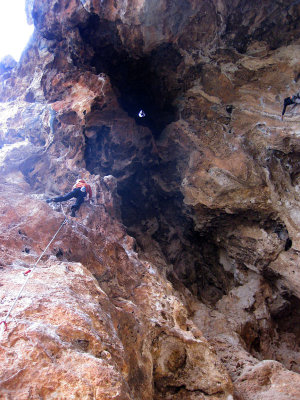 Brian climbing at Geyik Turkey