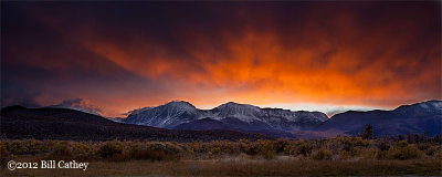 Sierras Sunset, by Bill Cathey