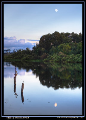 Moon over Lake Alice