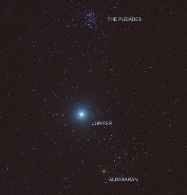 Jupiter and the Pleiades