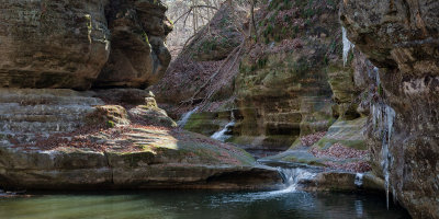 Illinois Canyon Falls Mid-winter