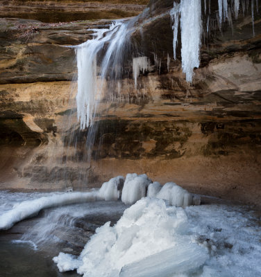 Late Ice at LaSalle Canyon 