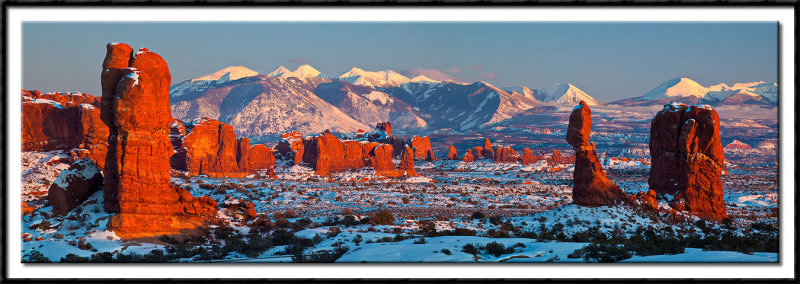 Arches Sunset Panoramic