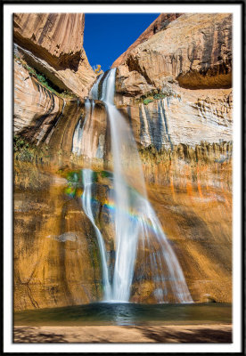 Lower Calf Creek Falls and Rainbow