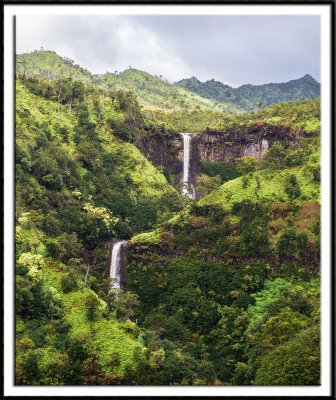 Kauai Waterfalls (aerial view)
