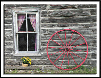 Window and Wagon Wheel