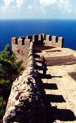 Alanya Castle and Mediterranean Sea, Turkey  