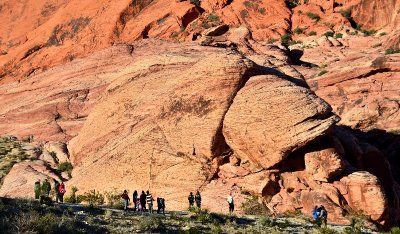 visitors at Red Rock Canyon, Las Vegas, Nevada 