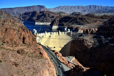 Hoover Dam, Black Canyon, Paint Pots, Fortification Hill, Lake Mead, Nevada