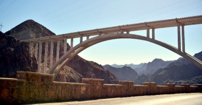 Hoover Dam Bypass Bridge, US Highway 93, Black Canyon, Nevada 