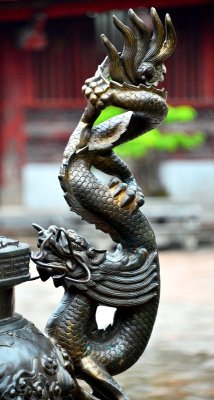 dragon, Temple of Literature, Hanoi, Vietnam 