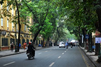 beautiful street in Hanoi, Vietnam  