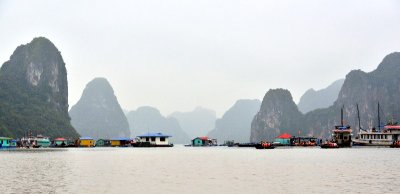 Dau Go Island, Hang So Island, Cap Ngan Island, Cua Van floating Village, Ha Long Bay, Vietnam  
