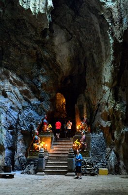 main entrance of Huyen Khong cave, Marble Mountains, Da Nang, Vietnam 
