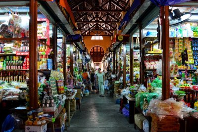 shops in Hoi An Market, Hoi An, Vietnam  