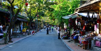 shops on Nguyen Thi Minh Khai street, Hoi An, Vietnam  