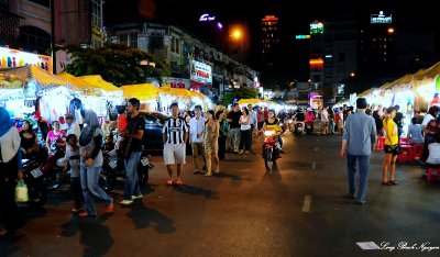 Ben Thanh night market, Saigon, Vietnam  