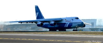 AH-124 Cargo plane, Departing Boeing Field, Seattle  