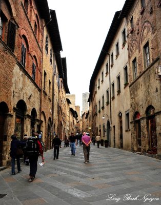 street in San Gimignano, Italy  