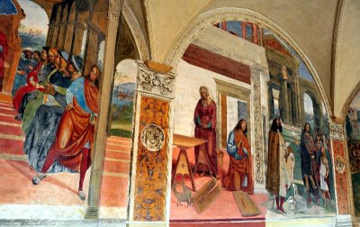 Fresco, Chiostro Grande, Abbey Monte Oliveto Maggiore, Italy  