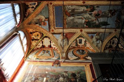 Ceiling of Abbey Monte Oliveto Maggiore, Asciano, Italy  