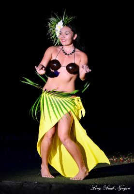 hula dancer, Lahaina, Maui,  Hawaii 