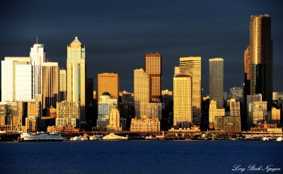Golden City of Seattle, Elliott Bay, Washington  