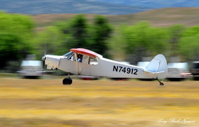 Super Cub landing, N74912, Warner Springs, California 
