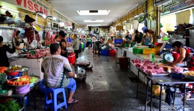 Meat section, Ben Thanh Market, Saigon, Vietnam  