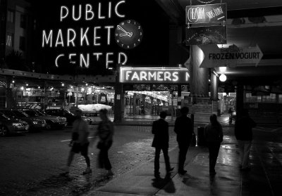 market at night