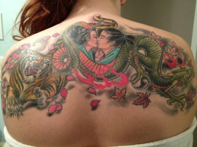 The finished back piece.