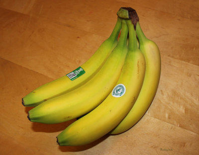 Bananas - got them kinda green