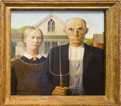Grant Wood American Gothic, 1930