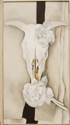 Georgia O'Keeffe Cow's Skull with Caliclo Roses, 1931