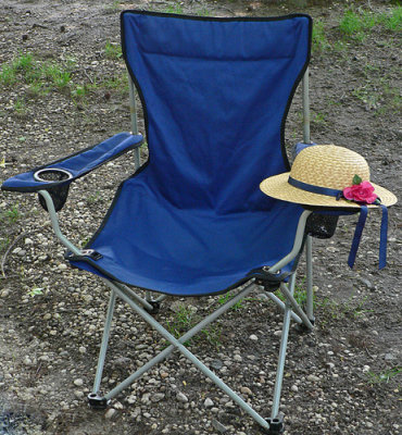 Straw Hat on Chair