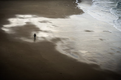 Sur la plage.