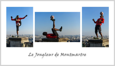 Le jongleur de montmartre.