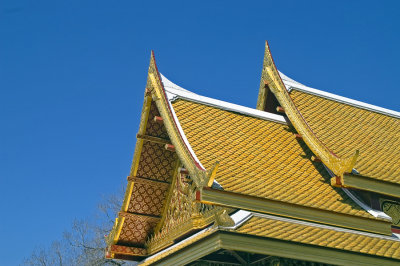 Thai Pavilion twin peaks in real gold. by: Shercando