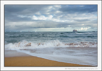 Bass Rock and Sails