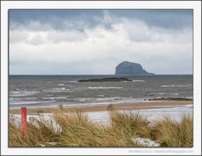 Bass Rock and the Snow Clouds