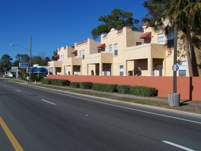 Spanish-style flats, Ridgewood Ave.