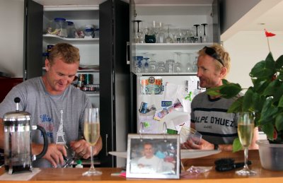 I love seeing my sons in the kitchen - Phil (no 3) and Cam (no 4)