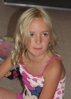 Charli getting ready for a swim - 5 3/4